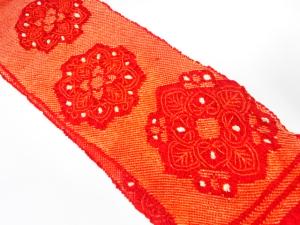 正絹　振袖用　絞り帯揚げ